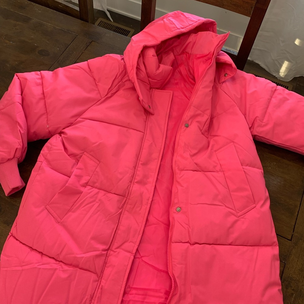 Pink Puffer Coat